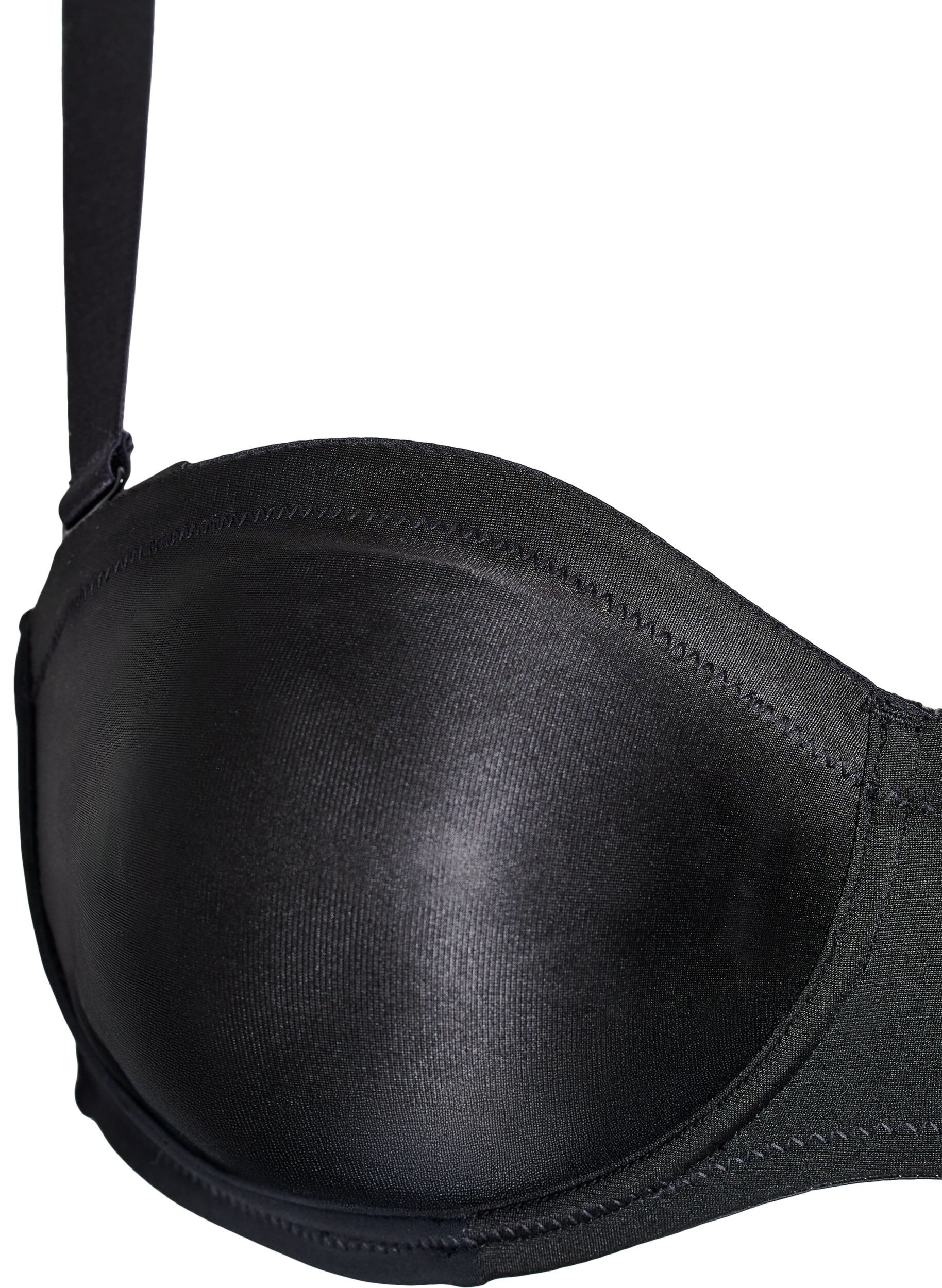 Zizzi Strapless beha met beugel, Zwart, Packshot image number 3