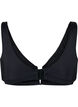 Bikinitop met v-draad en uitneembare pads, Zwart, Packshot image number 1