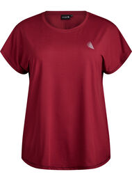 Effen gekleurd trainingsshirt, Rood