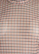 Geruite mesh blouse, Beige, Packshot image number 2