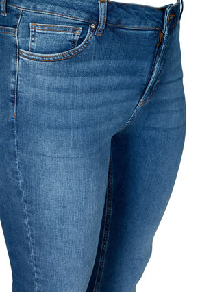 Super slim fit Amy jeans met hoge taille, Blue denim, Packshot image number 2