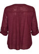 Katoenen blouse met een V-hals, Rood, Packshot image number 1