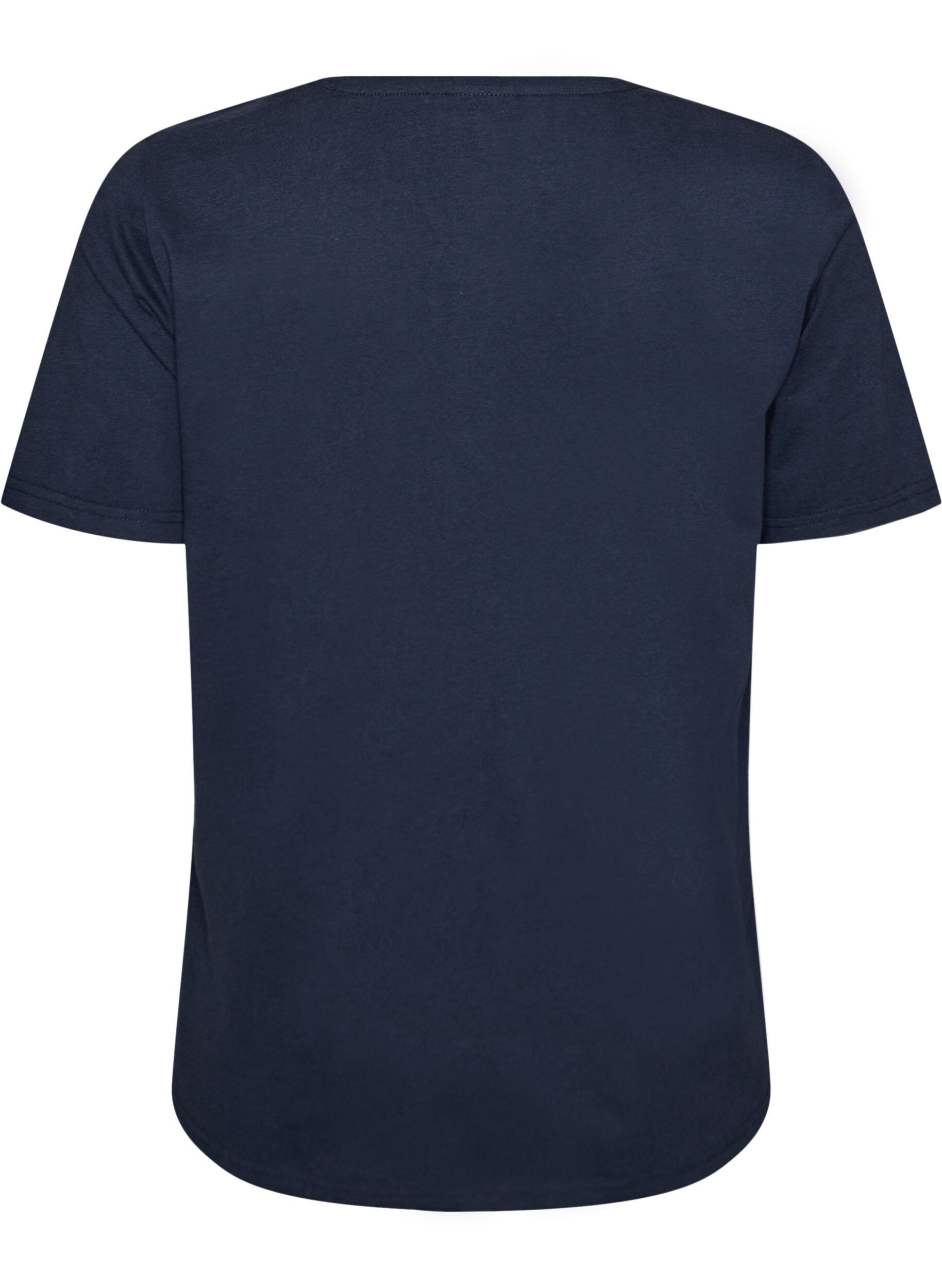 ZizziT-shirt met motief, Blauw, Packshot image number 1