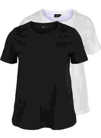 Set van 2 basic t-shirts in katoen