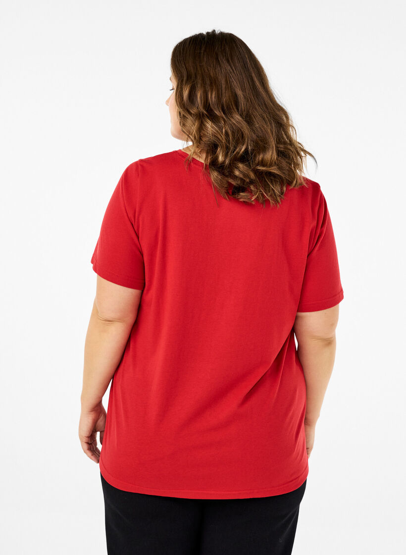 FLASH - T-shirt met motief, Rood, Model image number 2