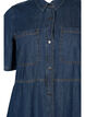 Denim hemdjurk met korte mouwen, Blauw, Packshot image number 2