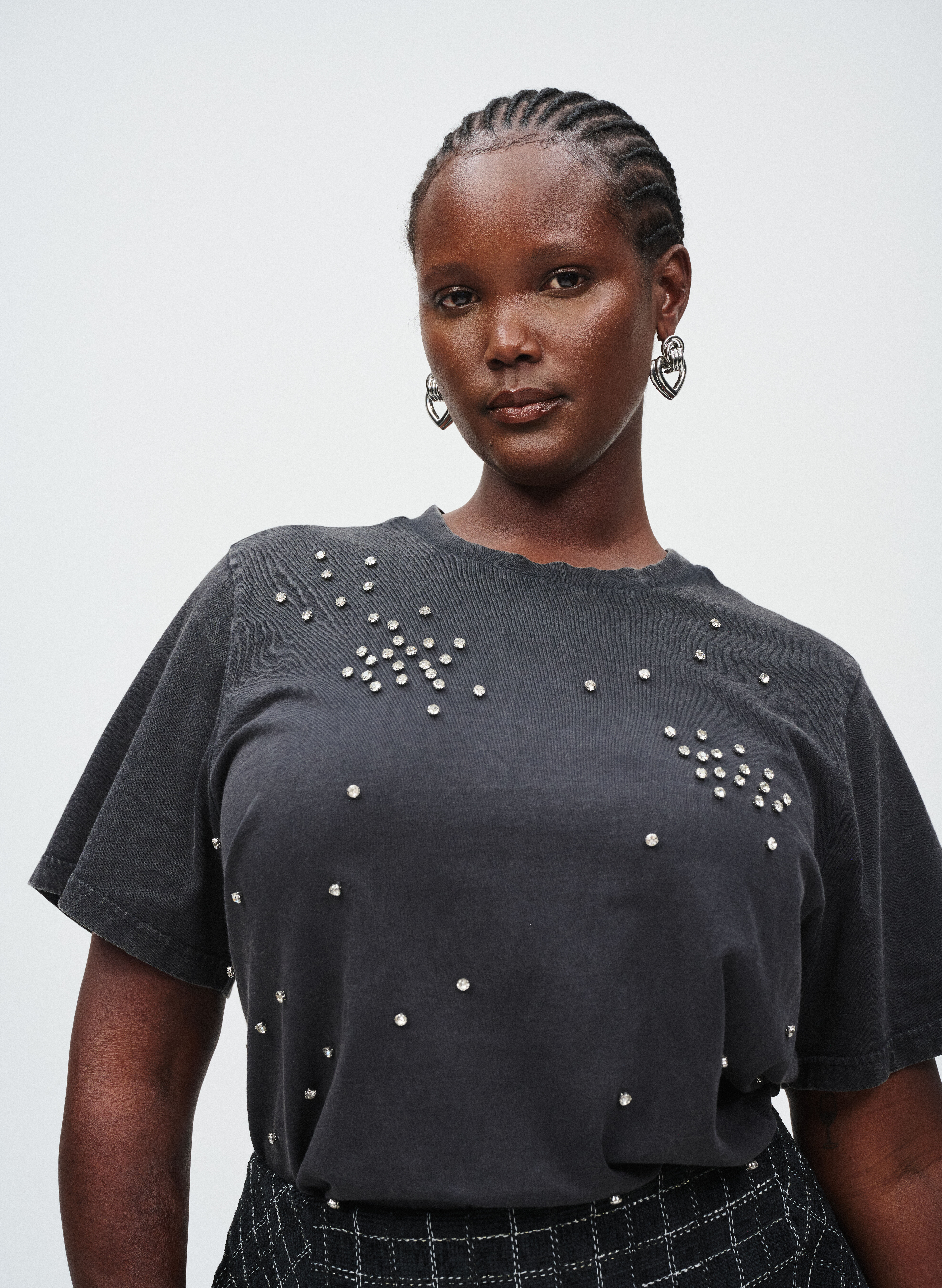 Zizzi Look met stras, , Model