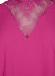 Blouse met lange mouwen en kanten detail, Festival Fuchsia, Packshot image number 2