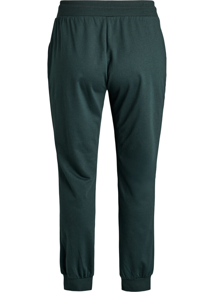 Losse trainingsbroek met zakken, Groen, Packshot image number 1