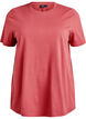 Basic katoenen T-shirt met ronde hals, Rood, Packshot image number 0