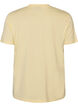 Basic katoenen T-shirt met ronde hals, Geel, Packshot image number 1
