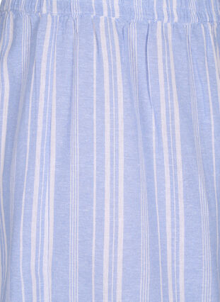 Gestreepte korte broek van linnen en viscose, Serenity Wh.Stripe, Packshot image number 2