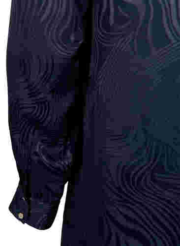 Tuniek met ton-sur-ton patroon en v-hals, Night Sky, Packshot image number 3