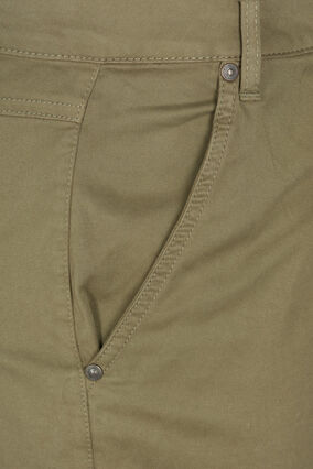 Regular shorts in katoen, Tarmac, Packshot image number 2