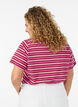 Gestreept T-shirt van biologisch katoen, Rood, Model image number 2