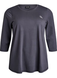 Training blouse met 3/4 mouwen, Grijs