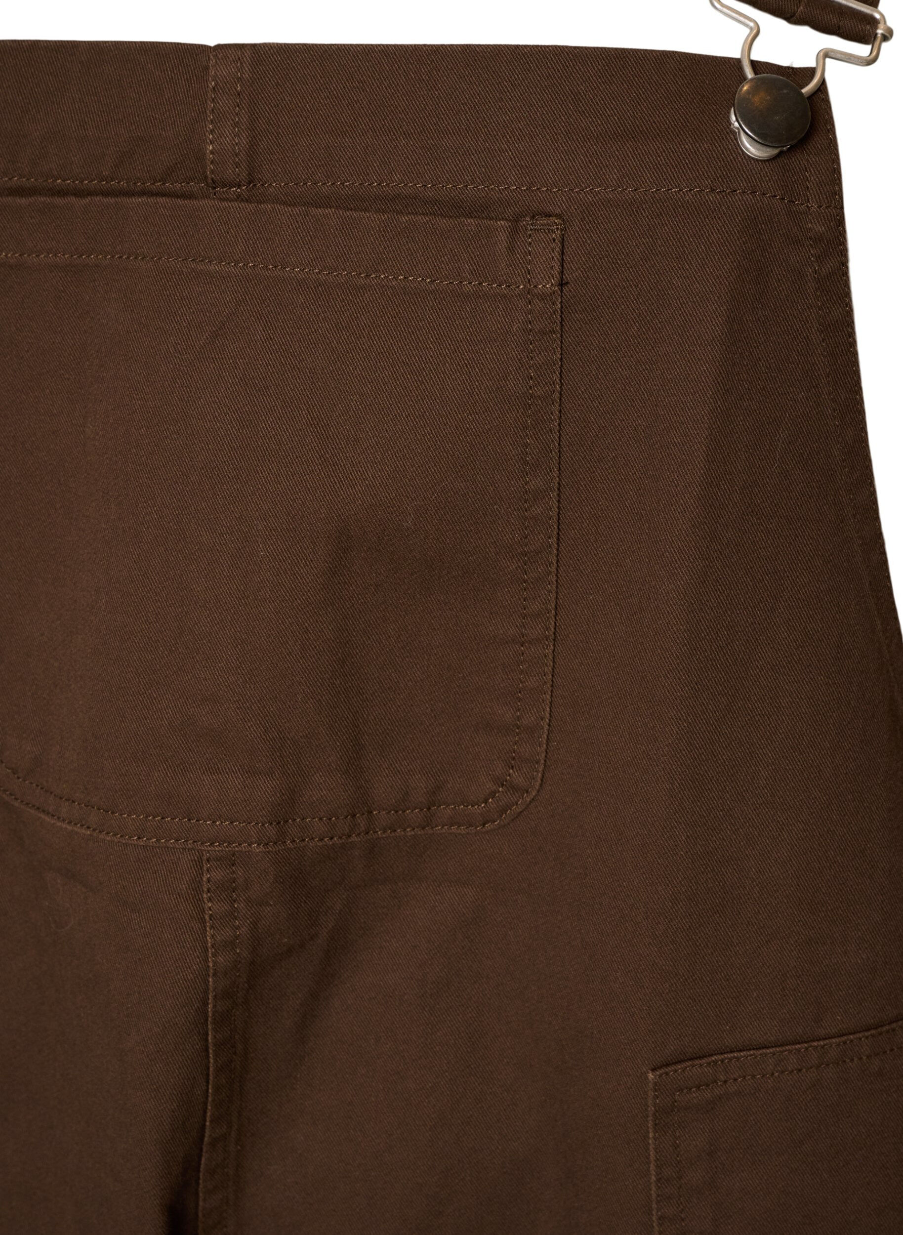 ZizziTuinbroek met balloneffect en verstelbare bandjes, Bruin, Packshot image number 2