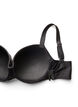 Bikini top met beugel en plooien, Zwart, Packshot image number 3
