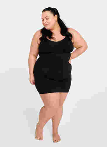 Shapewear jurk met dunne bandjes, Black, Image image number 1