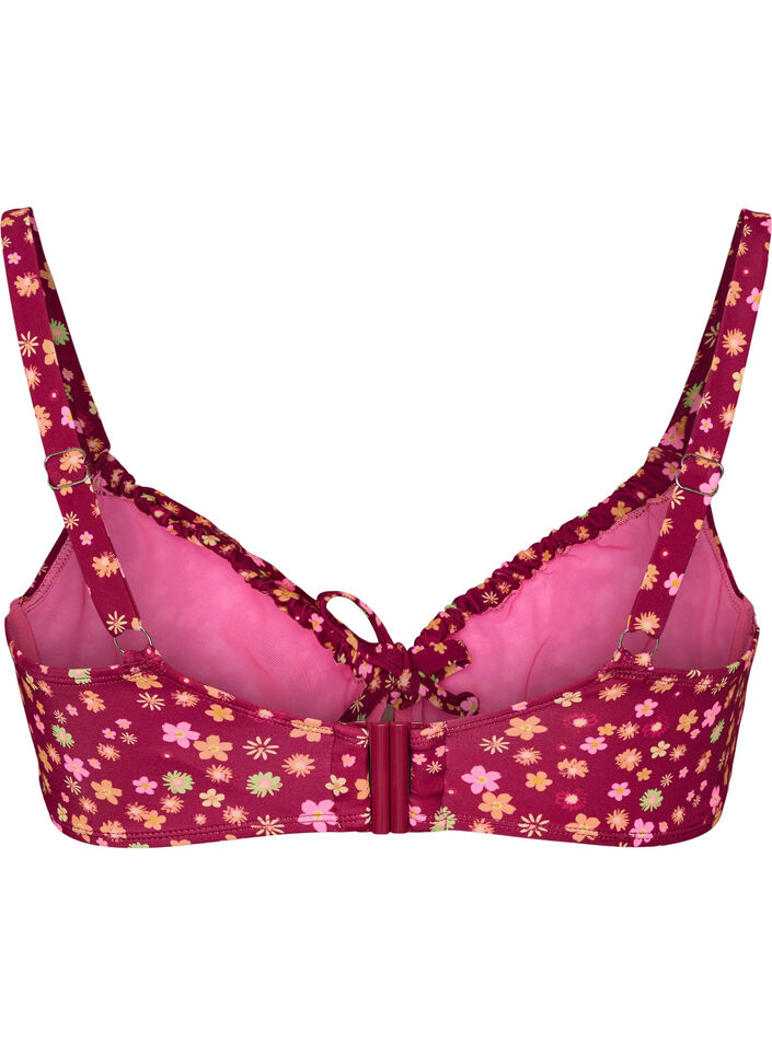 Beugel-bikinitop met strikbandjes, Rood, Packshot image number 1