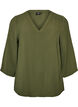 Blouse met 3/4 mouwen, Groen, Packshot image number 0
