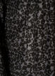 Fleecejack met luipaardprint en een hoge kraag, Zwart, Packshot image number 3