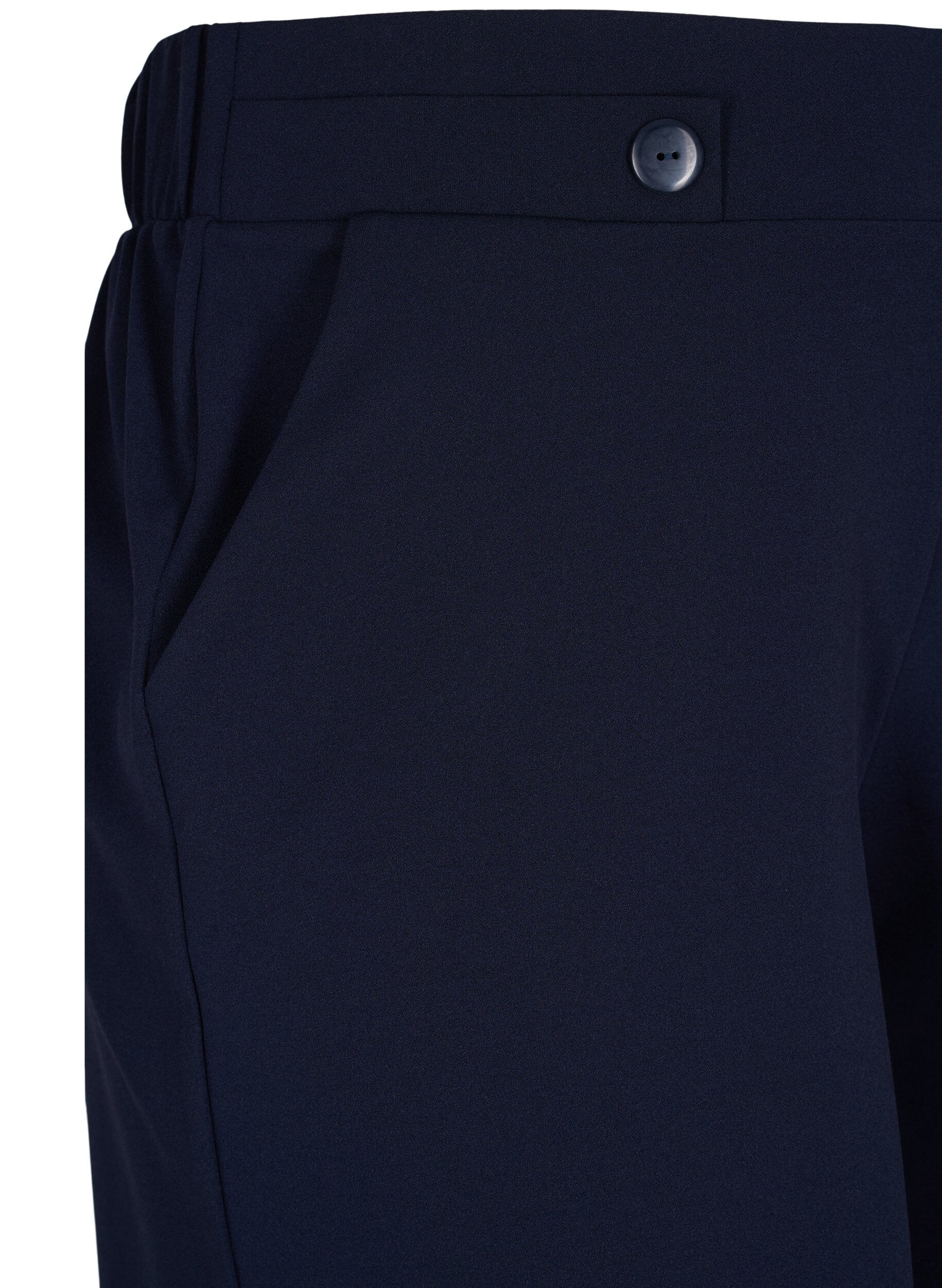ZizziKorte broek met zakken en losse pasvorm, Blauw, Packshot image number 2