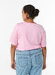 T-shirt met TENCEL&trade; Lyocell en strepen, Roze, Model image number 1