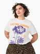 Katoenen T-shirt met print, Wit, Model image number 0