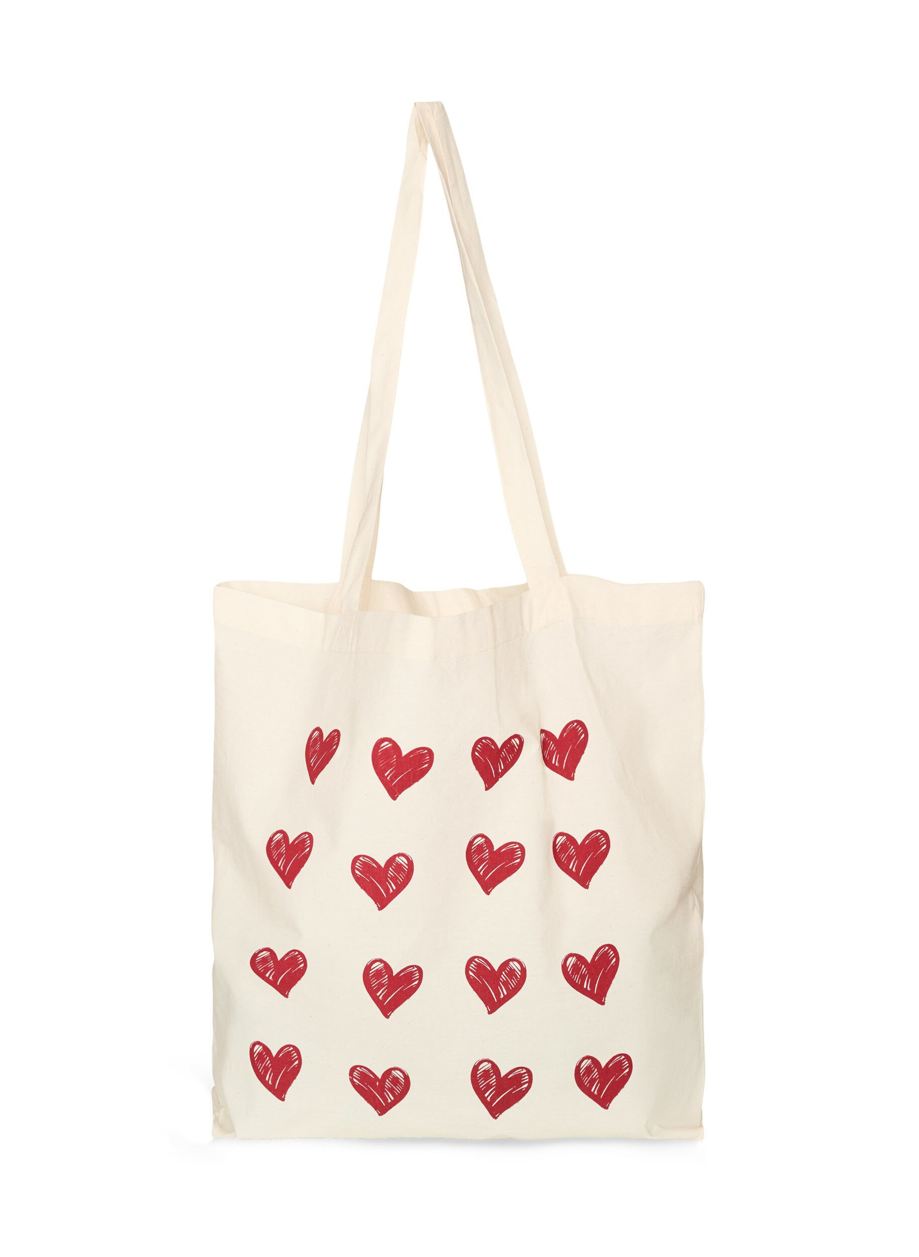 ZizziTote bag met print, Rood, Packshot image number 0