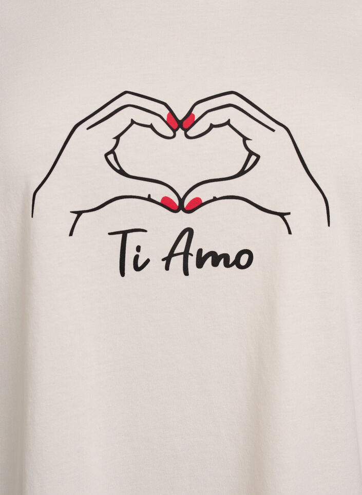 T-shirt met print, Wit, Packshot image number 2