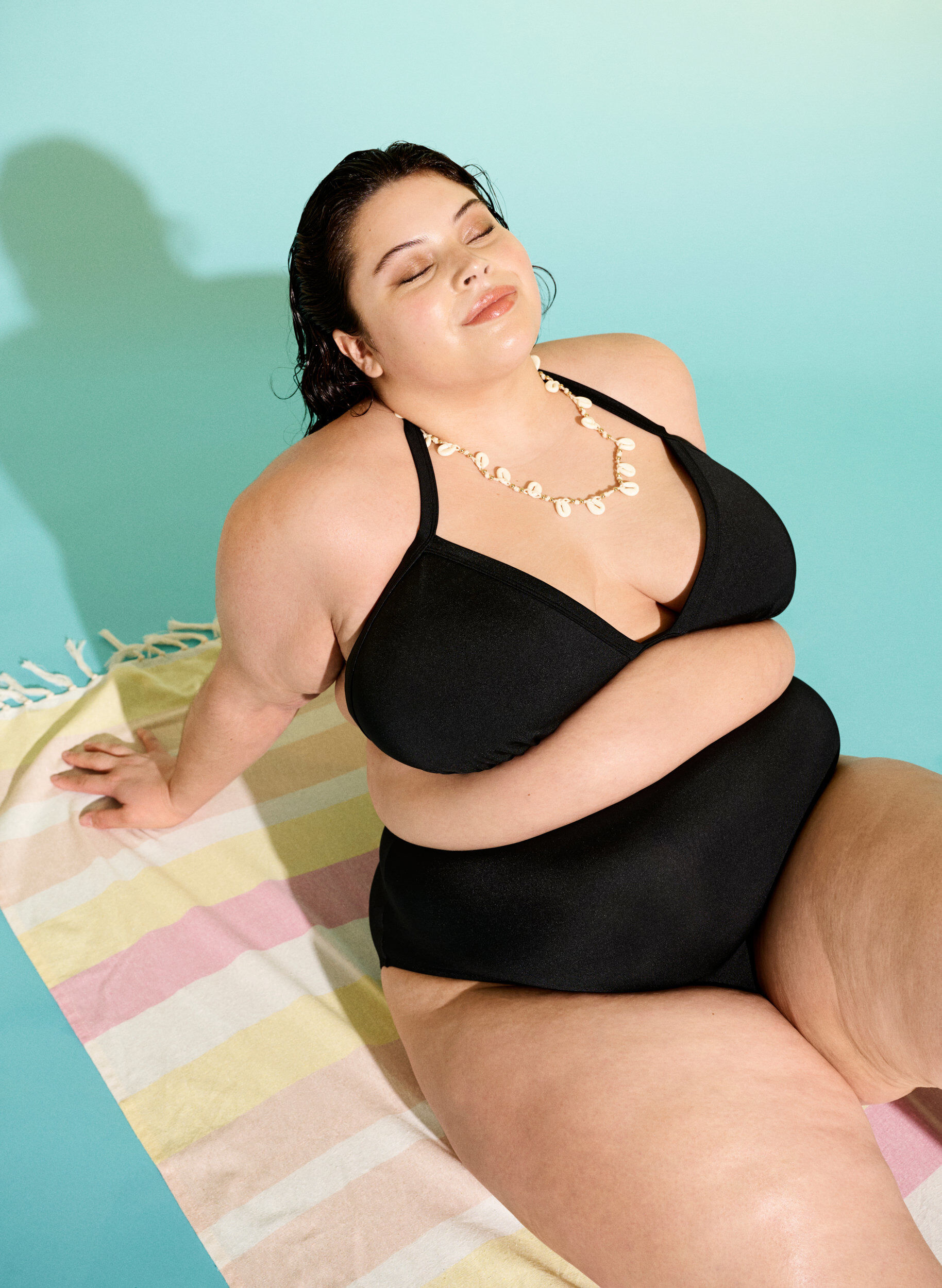 Zizzi Bikini string met normale taille, Zwart, Image image number 0