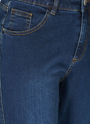 Ellen bootcut jeans met hoge taille, Dark blue denim, Packshot image number 2
