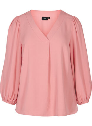 blouse met pofmouwen, Brandied Apricot, Packshot image number 0