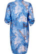 Overhemdjurk van viscose met marmerprint, Palace Blue AOP, Packshot image number 1
