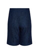 Bermuda shorts van kant met hoge taille, Blauw, Packshot image number 1