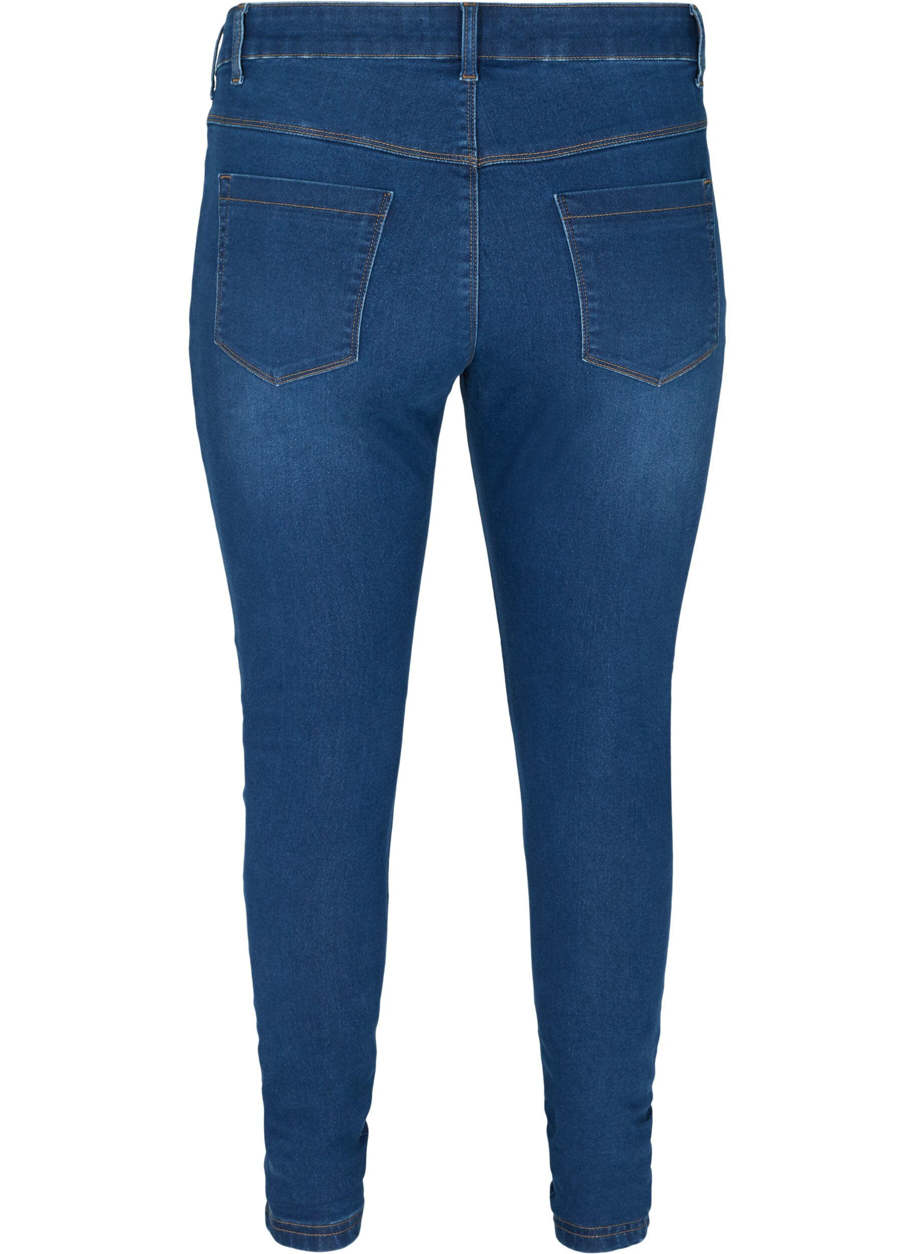 Zizzi Jeggings in katoenmix, Blue denim, Packshot image number 1