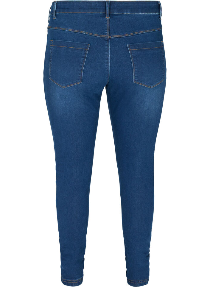 Jeggings in katoenmix, Blue denim, Packshot image number 1