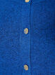 Cardigan in zacht breisel met goudkleurige knopen, Turquoise, Packshot image number 2