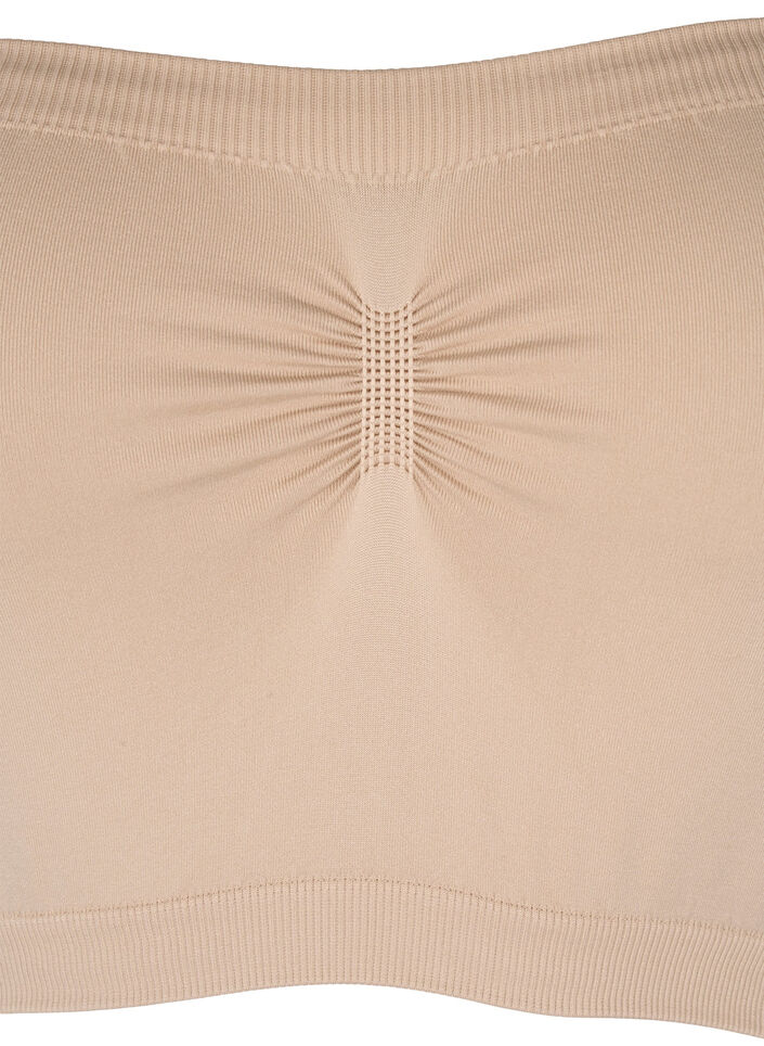 Bandeau topje, Beige, Packshot image number 2