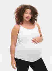 Zwangerschapstop met opening voor borstvoeding, White, Model
