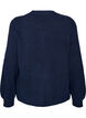 Vest in zacht breisel met goudkleurige knopen, Blauw, Packshot image number 1