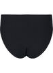 Bikinibroekje met hoge taille en cr&ecirc;pe structuur, Black, Packshot image number 1
