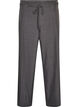 Op maat gemaakte broek met plooien en een strikceintuur, Grijs, Packshot image number 0