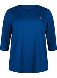 Sporttop met 3/4 mouwen, Blauw