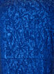 Jacquard jurk met pofmouwen en A-lijn, Blauw, Packshot image number 2