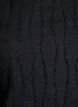 Jersey blouse met een golvende textuur, Zwart, Packshot image number 2