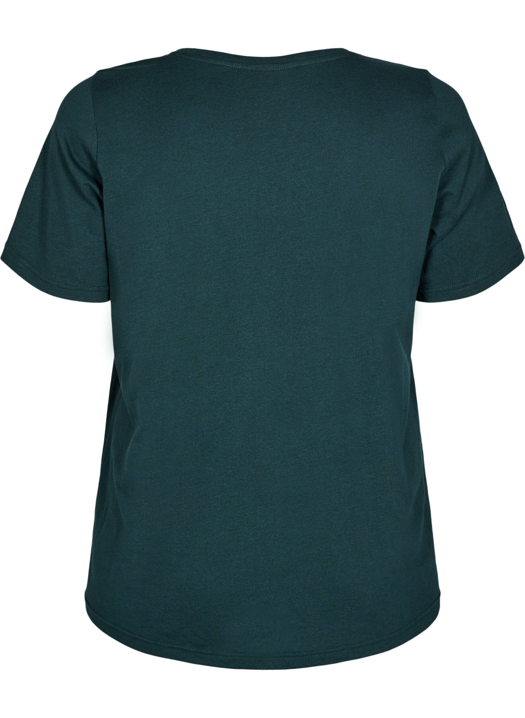 Zizzi FLASH - T-shirt met motief, Groen, Packshot image number 1
