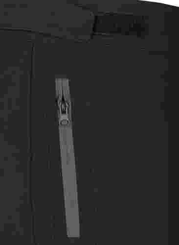 Softshell broek met verstelbaar velcro, Black, Packshot image number 3