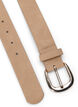 Kunstleren riem met goudkleurige gesp, Beige, Packshot image number 1